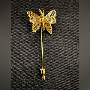 Monet Gold Butterfly Brooch